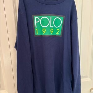 Polo Ralph Lauren Blue Tee with Yellow Logo